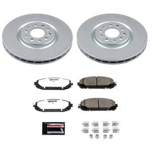 Jeep Cherokee Brake Kit - Front - PowerStop - Z36 Coated Truck & Tow - `14-`15