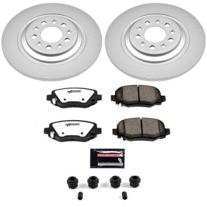 Jeep Cherokee Brake Kit - Rear - PowerStop - Z36 Coated Truck & Tow - `14-`23