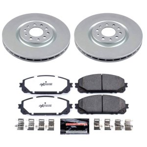 Jeep Cherokee Brake Kit - Front - PowerStop - Z36 Coated Truck & Tow - `16-`23