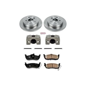 Jeep Commander Brake Kit - Rear - PowerStop - Autospecialty Rotors + Evolution Ceramic Pads + Replacement Calipers - `06-`10