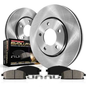 Jeep Liberty Brake Kit - Front - PowerStop - Z17 Evolution Plus Rotors + Z17 Ceramic Pads - `02-`07
