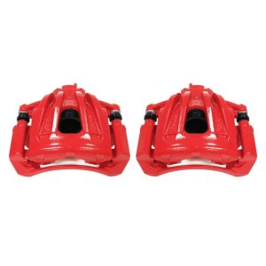 Jeep Liberty Brake Calipers (2) - Front - PowerStop - Powder Coated - Red - `02-`07