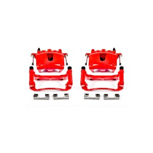 Jeep Commander Brake Calipers (2) - Front - PowerStop - Powder Coated - Red - `06-`10