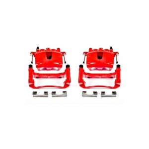 Jeep Commander Brake Calipers (2) - Front - PowerStop - Powder Coated - Red - `06-`10
