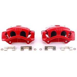 Jeep Commander Brake Calipers - Front - PowerStop - Powder Coated - Red - `06-`10
