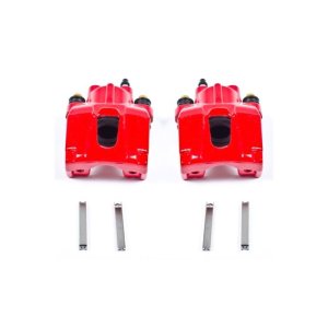 Jeep Commander Brake Calipers (2) - Rear - PowerStop - Powder Coated - Red - `06-`10