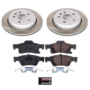 Jeep Grand Cherokee WK Brake Kit - Rear - PowerStop - Semi-Coated Rotors + Z17 Evolution Plus Low-Dust Ceramic Pads - 2022+