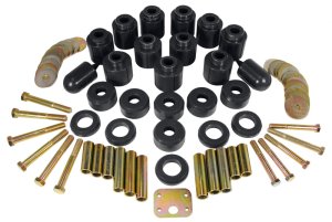 Jeep TJ Suspension Lift Kit - Prothane - 1in Lift Body Mount Kit - Black - `97-`01