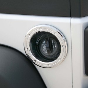 Jeep Wrangler Fuel Tank Door Cover - Putco - Chrome - `07-`18