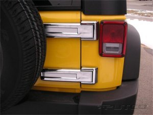 Jeep Wrangler Rear Hinge Cover - Putco - Chrome - `07-`18