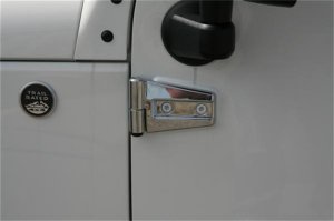 Jeep Wrangler Hinge Covers - Front and Rear - Putco - Chrome - `07-`18