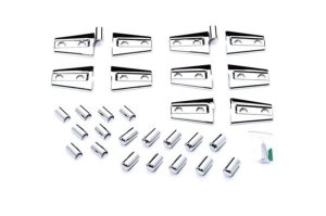 Jeep Wrangler Hinge Covers - Front and Rear - Putco - Chrome - `07-`18