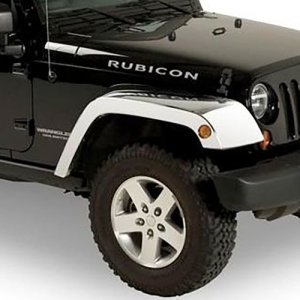 Jeep Wrangler Fender Flares - Putco - ABS Chrome - Chrome - `07-`18