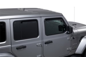 Jeep Wrangler Window Visors - Front + Rear - Putco - Element - Tinted - `18-`26