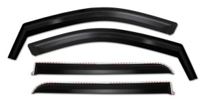 Jeep Wrangler Window Visors - Front + Rear - Putco - Element - Matte Black - `18-`26 Jeep Wrangler Window Visors - Front + Rear - Putco - Element - Matte Black - `18-`26