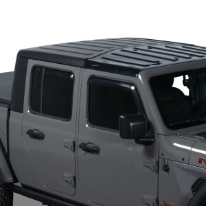 Jeep Wrangler Window Visors - Front + Rear - Putco - Element - Matte Black - `18-`26