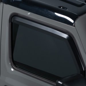 Jeep Wrangler Window Visors - Front + Rear - Putco - Element - Matte Black - `18-`26