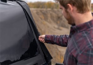 Jeep Wrangler TJ Frameless Soft Top Kit - Rampage - Frameless Trail - Black Diamond - `97-`06