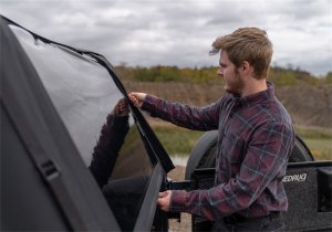 Jeep Wrangler TJ Frameless Soft Top Kit - Rampage - Frameless Trail - Black Diamond - `97-`06