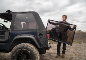 Jeep Wrangler TJ Frameless Soft Top Kit - Rampage - Frameless Trail - Black Diamond - `97-`06