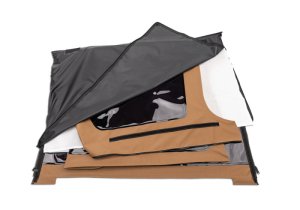 Jeep Wrangler Frameless Soft Top - Rampage - All Inclusive Frameless All Season Dual Top System - Spice - `97-`06