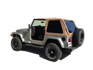 Jeep Wrangler Frameless Soft Top - Rampage - All Inclusive Frameless All Season Dual Top System - Spice - `97-`06