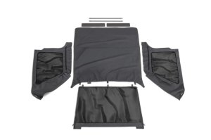 Jeep Wrangler Frameless Soft Top - Rampage - Frameless - Black Diamond - `97-`06