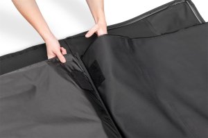 Jeep Wrangler Frameless Soft Top - Rampage - Frameless - Black Diamond - `97-`06