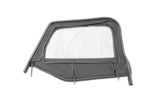 Jeep Wrangler Complete Soft Top - Rampage - Complete Top Kit with Frame and Hardware - Black Diamond - `97-`06