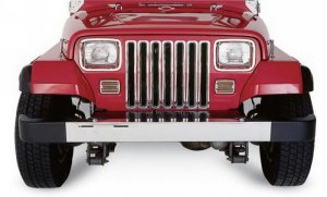 Jeep Wrangler Grille Inserts - Rampage - Chrome - `97-`06 Jeep Wrangler Grille Inserts - Rampage - Chrome - `97-`06