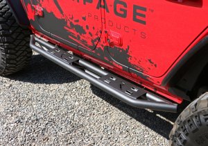 Jeep Wrangler Side Steps - Rampage - Trail Crawler - Black - `18-`19
