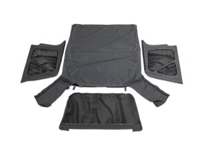 Jeep Wrangler Replacement Soft Top - Rampage - Factory Replacement - Black Diamond - `97-`06