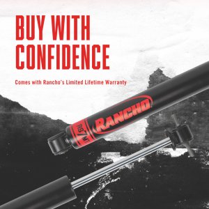 Jeep Wrangler Steering Stabilizer - Rancho - RS7MT - Black Satin - `18-`21