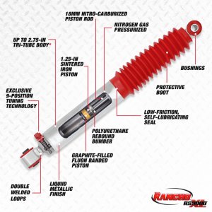 Jeep Wrangler Coilover Suspension Kit - Front - Rancho - RS9000XL - Metallic - `97-`06