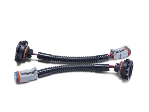 Jeep Wrangler Fog Lights - Raxiom - H16 to Deutsch Wire Harness Adapter Set - `10-`18