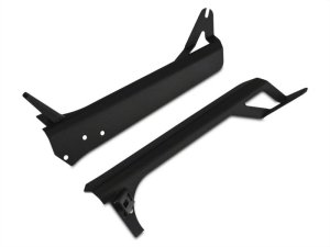 Jeep Wrangler TJ Light Bar Mounting Bracket - Raxiom - Windshield Mount w/ Auxiliary Bracket - Textured Black - `97-`06