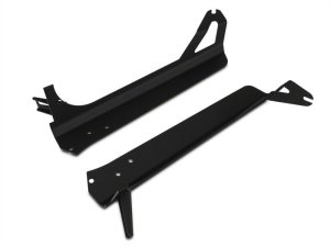 Jeep Wrangler TJ Light Bar Mounting Bracket - Raxiom - Windshield Mount w/ Auxiliary Bracket - Textured Black - `97-`06