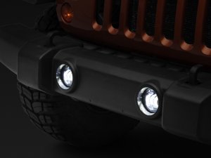 Jeep Wrangler JK Fog Lights - Raxiom - Tri-Bar LED - White - `07-`25