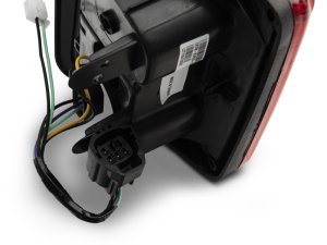 Jeep Wrangler JK LED Taillights - Rear - Raxiom - JL Style with Black Housing - Red Lens - `07-`18