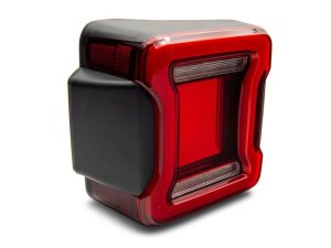 Jeep Wrangler JK LED Taillights - Rear - Raxiom - JL Style - Black Housing, Red Lens - `07-`18