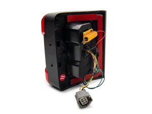 Jeep Wrangler JK LED Taillights - Rear - Raxiom - JL Style - Black Housing, Red Lens - `07-`18