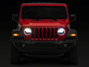 Jeep Wrangler LED Headlights - Raxiom - Axial Series 9-Inch - Black - `18-`23