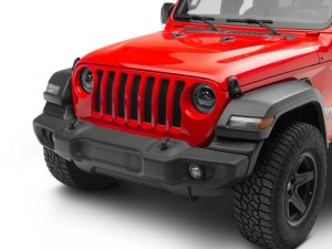 Jeep Wrangler JL LED Headlights - Raxiom - 9-Inch LED Angel Eye - Black Housing - `18-`23