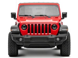 Jeep Wrangler Headlights - Raxiom - Axial Series 9-Inch Angel Eye LED - Black - `18-`23