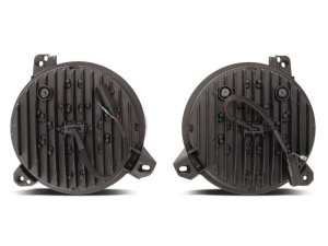 Jeep Wrangler Headlights - Raxiom - Axial Series 9-Inch Angel Eye LED - Black - `18-`23