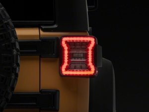 Jeep Wrangler LED Taillights - Raxiom - Clear Housing- Clear Lens - `07-`18