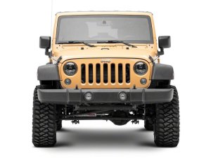 Jeep Wrangler JK LED Headlights - Raxiom - Axial Series DB1 - Black Housing - Clear Lens - `07-`18