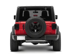 Jeep Wrangler LED Taillights - Raxiom - Red Housing, Smoked Lens - `18-`26