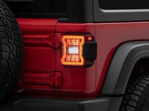 Jeep Wrangler JL LED Taillights - Raxiom - Clear - `18-`26