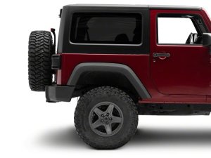 Jeep Wrangler LED Taillights - Rear - Raxiom - Smoked Lens - Red Housing - `07-`18